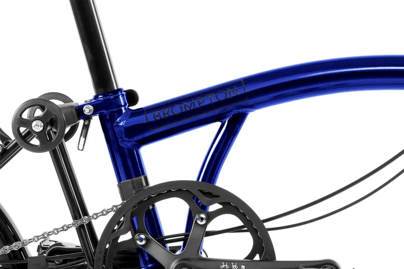 Brompton M4R P Line Urban 2024 Folding Bike - Bolt Blue Lacquer 50t-5